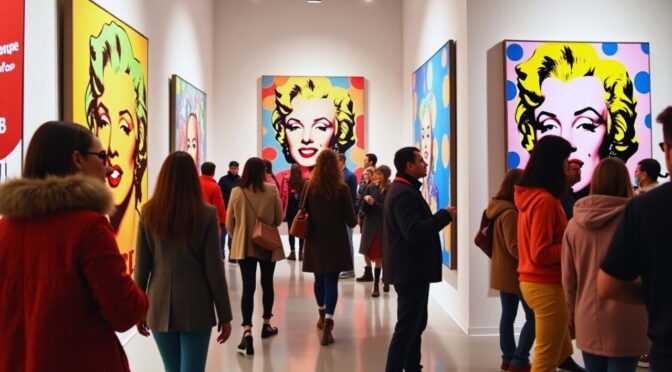 Imagem de exposição de arte contemporânea